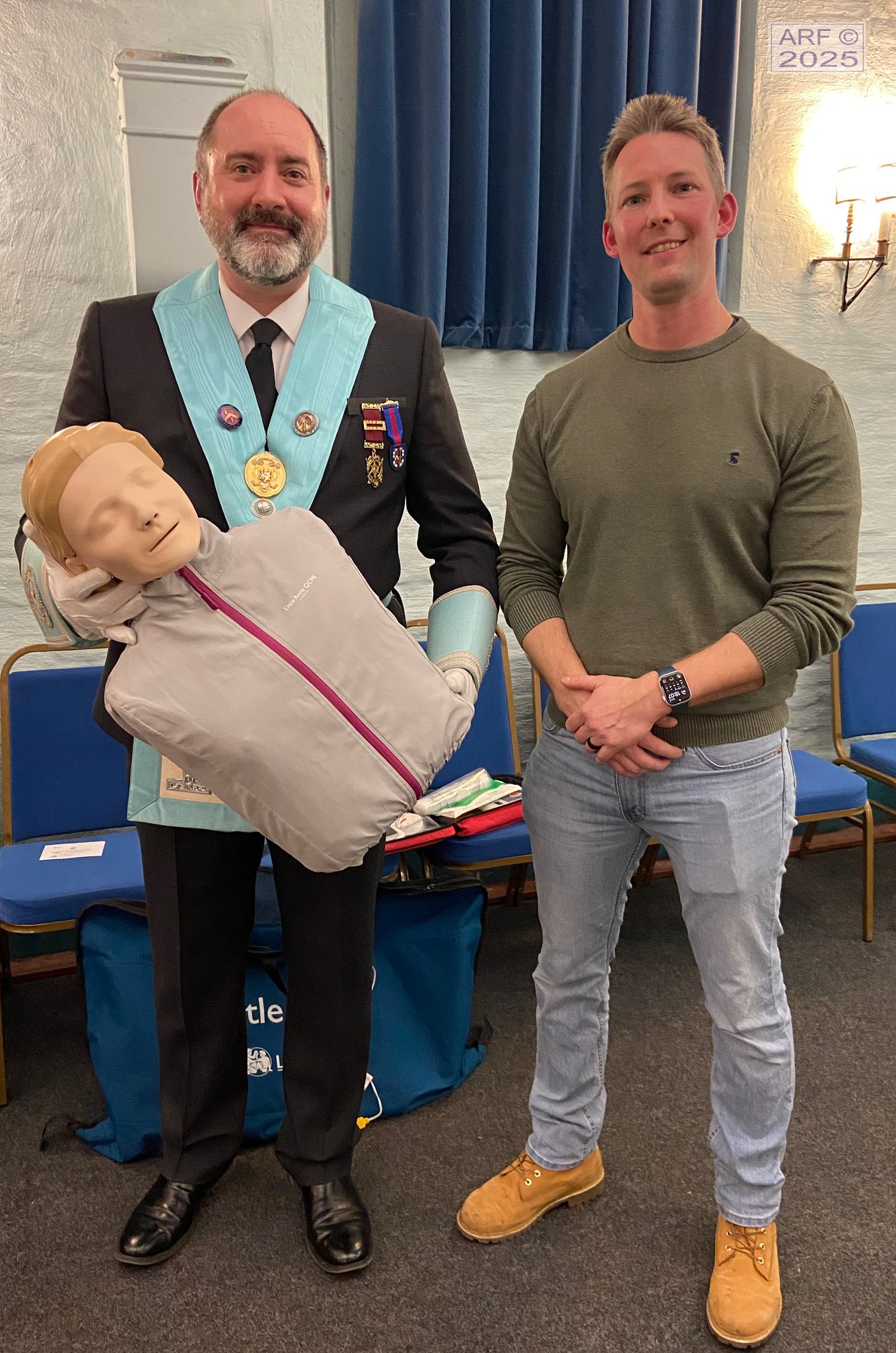 CPR and defibrillator training at Merdon Lodge